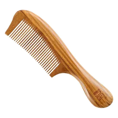 Green Sandalwood Hair Comb with Electrostatic Massage