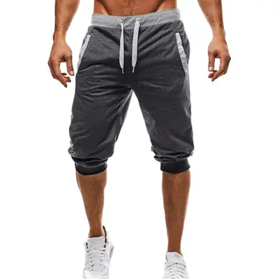 European Men's Slim Fit Casual Shorts with 5-Piece Design