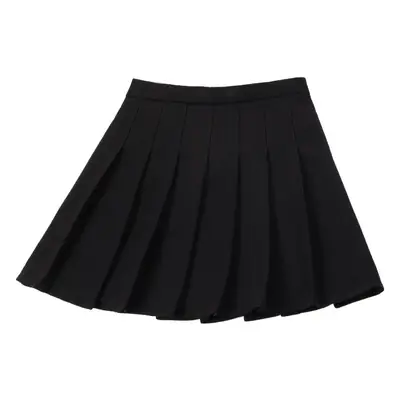 White Xiangmei Pleated Skirt Summer Elastic Waist