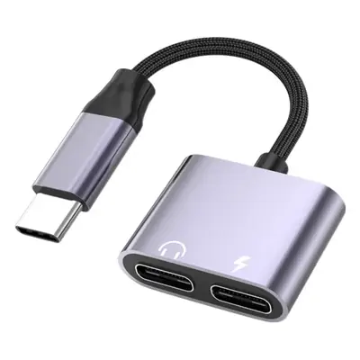 Two-In-One Audio Adapter for Apple & Huawei Type-C