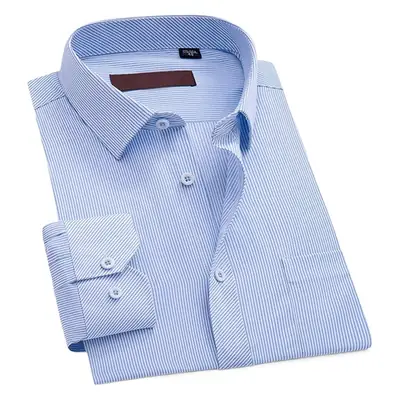 2020 New Arrival Spot Stock Men's Light Blue Long Sleeve Shirt