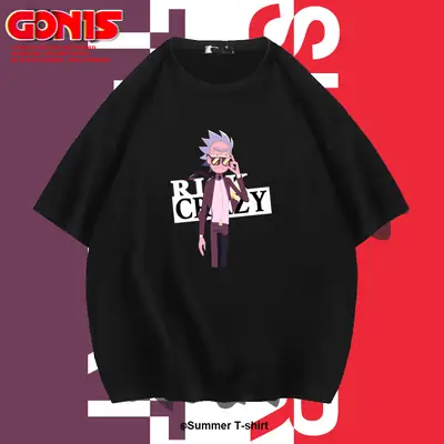 Rick and Morty Red Cotton T-Shirt for Men Women
