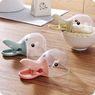 Cute Duck Head Plastic Rice Shovel Clips