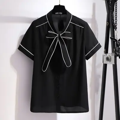 150kg Bow Ribbon Shirt for Women