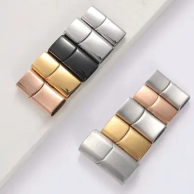 Cinnabar Magnet Buckle 316 Stainless Steel High-End Jewelry