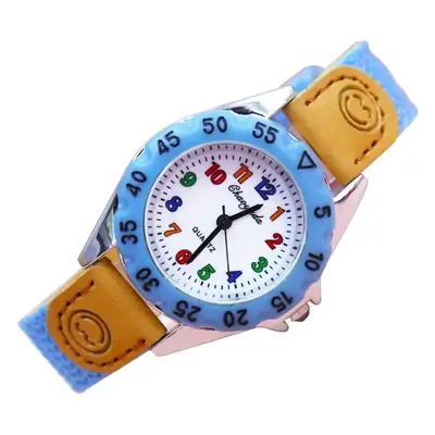 Cute Kids Canvas Belt Watch Pink Quartz