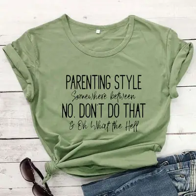 Parenting Style T-Shirt Grey No Don't Do That