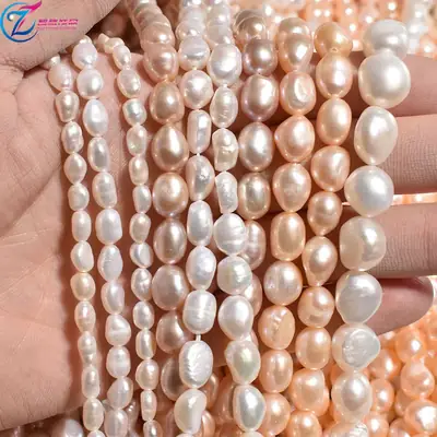 Natural Freshwater Pearl Double Sided Light Beads
