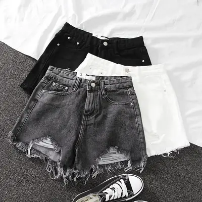 2025 High-Waisted Denim Shorts for Women