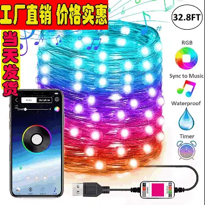 Bluetooth Colorful LED String for Home Decor