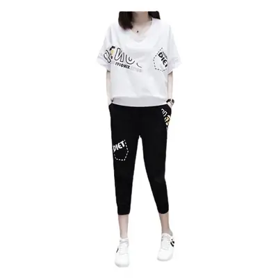 Women's Fat mm Summer Sports Suit Large Size