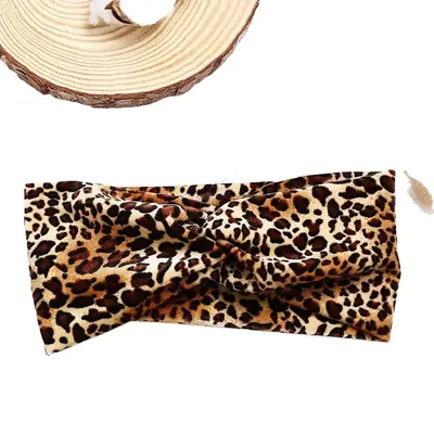 Men & Women Knitted Cross Hairband with Sweat Absorbent Design