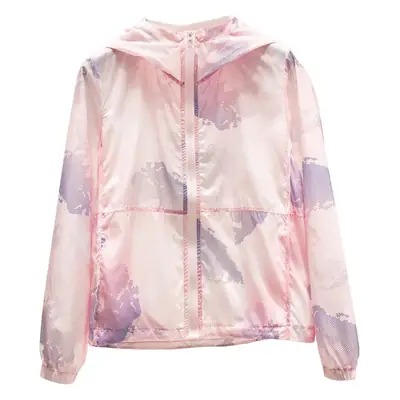 Women Printed Hooded Sun Protection Jacket Pink