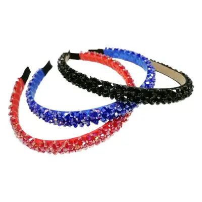 South Korea Crystal Beaded Hair Hoop with Anti-Skid Design