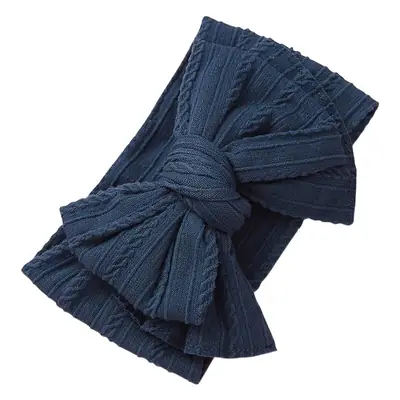 Black Baby Headband Double Layer Bow Protection