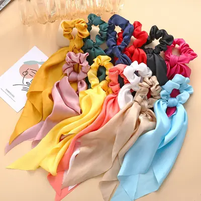 Red Silk Knot Scarf for Women Large Size