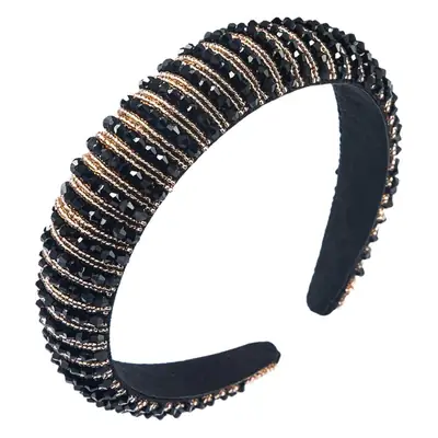 Pink Beaded European Headband for Women