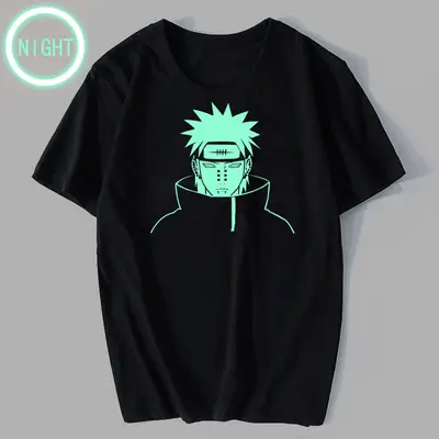 Naruto Sasuke T-Shirt Black Loose Summer