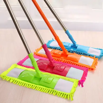 Stainless Steel Telescopic Mop Set for Home Cleaning