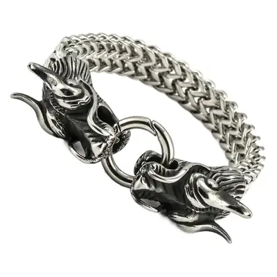 Golden Dragon Head Buckle Bracelet for Men