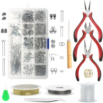 1010pc Needle Loop Buckle Accessories DIY Bracelet Making Tools