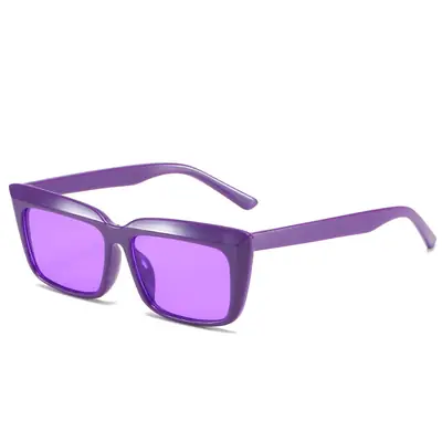 Purple Square Frame Sunglasses European American Fashion