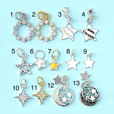 S925 Silver Star & Moon Jewelry Set for Women