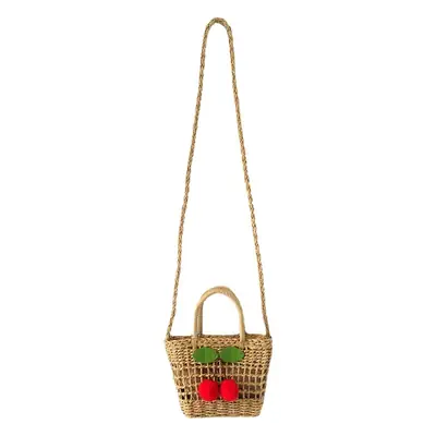 Woven Cherry Bag for Girls Handbag Messenger