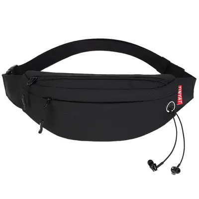 Men's Waist Bag Waterproof Nylon Mobile Phone Crossbody