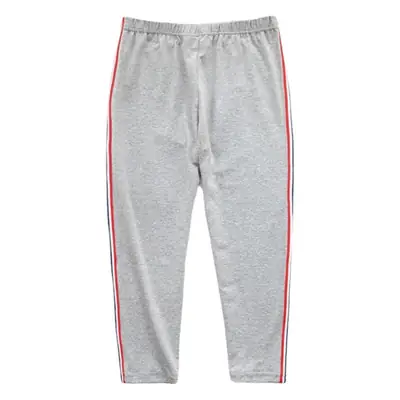 Women White Leggings Red Trim Capri Pants 50/90