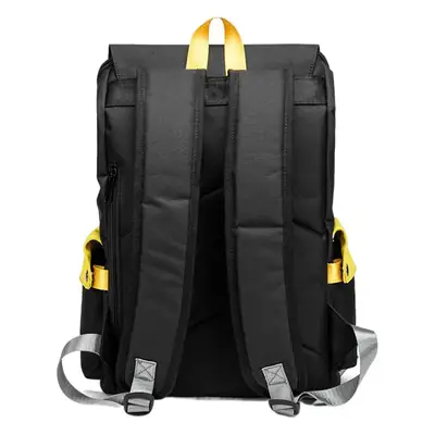 Men's Black Anti-Theft Campus Backpack 15.6" Computer Bag