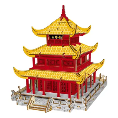 Chinese 3D Wooden House Puzzle for Kids