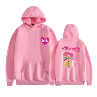 2020 New Soymilk Cartoon Q Hooded Sweatshirt Grey