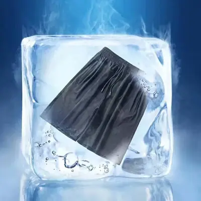 Men Ice Silk Shorts Large Summer Breathable Loose Fit