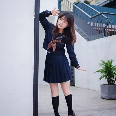 Tea Feather Japanese JK Uniform Pleated Skirt