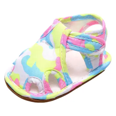 Factory sales new cartoon pattern baby sandals camouflage non-slip baby toddler shoes one-piece delivery