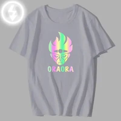 Cross-border Lightning Effect T-Shirt White