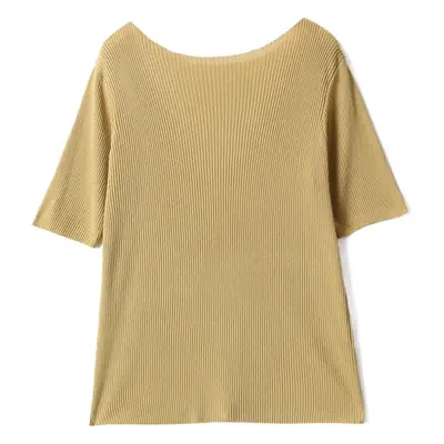 2025 Green Knit Plus Size Top with Beaded Design