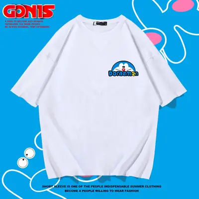 Men Women Red Dinosaur Cartoon T-Shirt Summer Casual