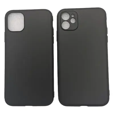 iPhone 12C Glass Black Case with Pikachu Design