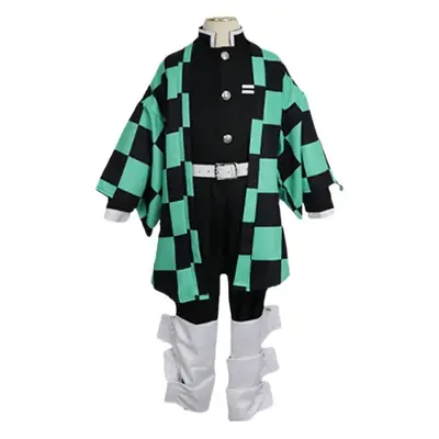 Kimetsu No Yaiba Nezuko Kamado Cosplay Suit Maroon Green