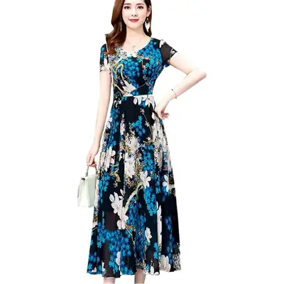 Long Floral Skirt Summer Dress 2019