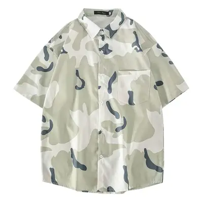 2025 Men's Floral Camo Short Sleeve Shirt