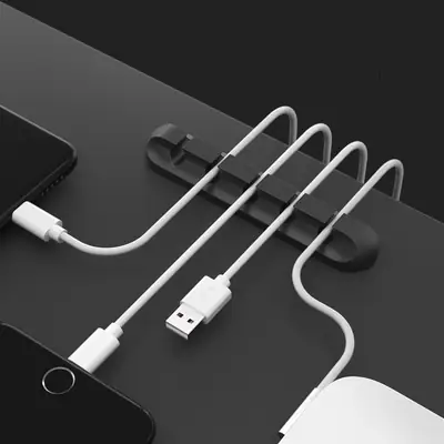 Earphone Charging Cable Clip, Cable Holder, Wire Organizer, Silicone Organizer, Data Cable Organizer, Silicone Perforated