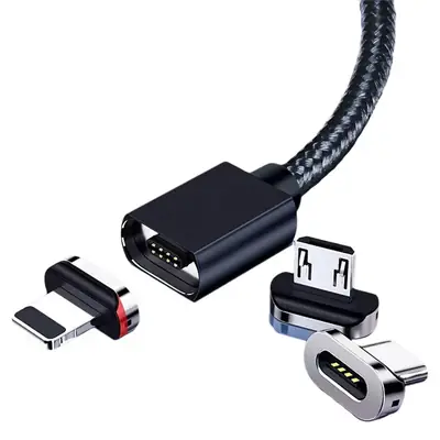 Fast Charging Magnetic Data Cable for Apple Vivo Xiaomi Huawei Android