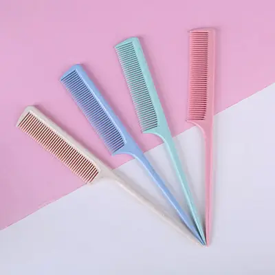 Plastic Hair Comb Set of 3 Pcs Maltese Color