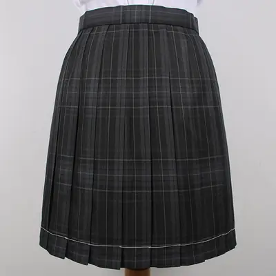 Japanese College Plaid Skirt Grey Carbon JK Uniform
