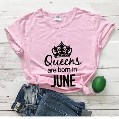 Queers Born in June T-Shirt Grey