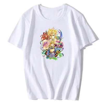 Black T-Shirt with Anime Graphic Design