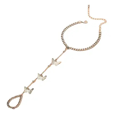 Golden Butterfly Chain Bracelet for Women